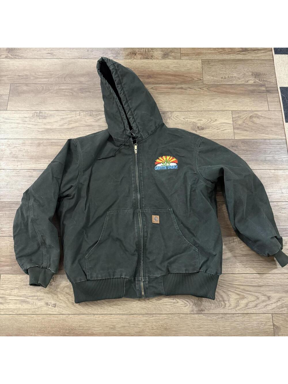 Vintage Carhartt J130 Mos Hoodie Work Jacket XL Grunge Y2k